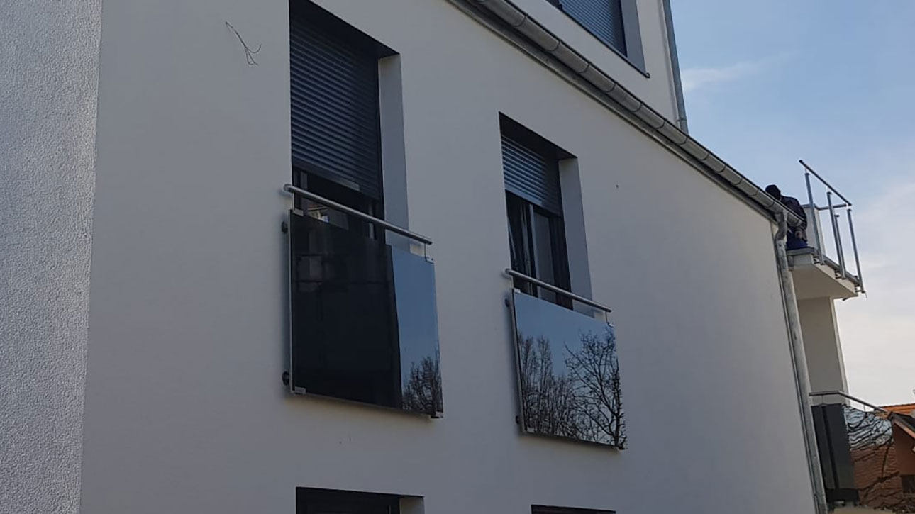 Fenstersicherung Glas und Edelstahl